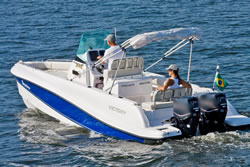 lancha de pesca victory economia de Combustível e motorização